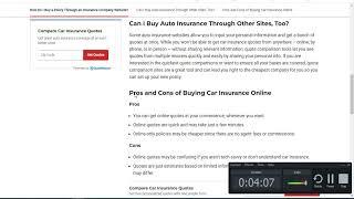 How to Buy Car Insurance Online for 2022 |  Car Insurance in USA |  How to get a Car insurance quote